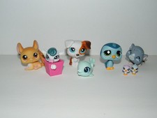 Littlest Pet Shop Lot of 8 Chinchilla Penguin Guinea Pig Jack Russell