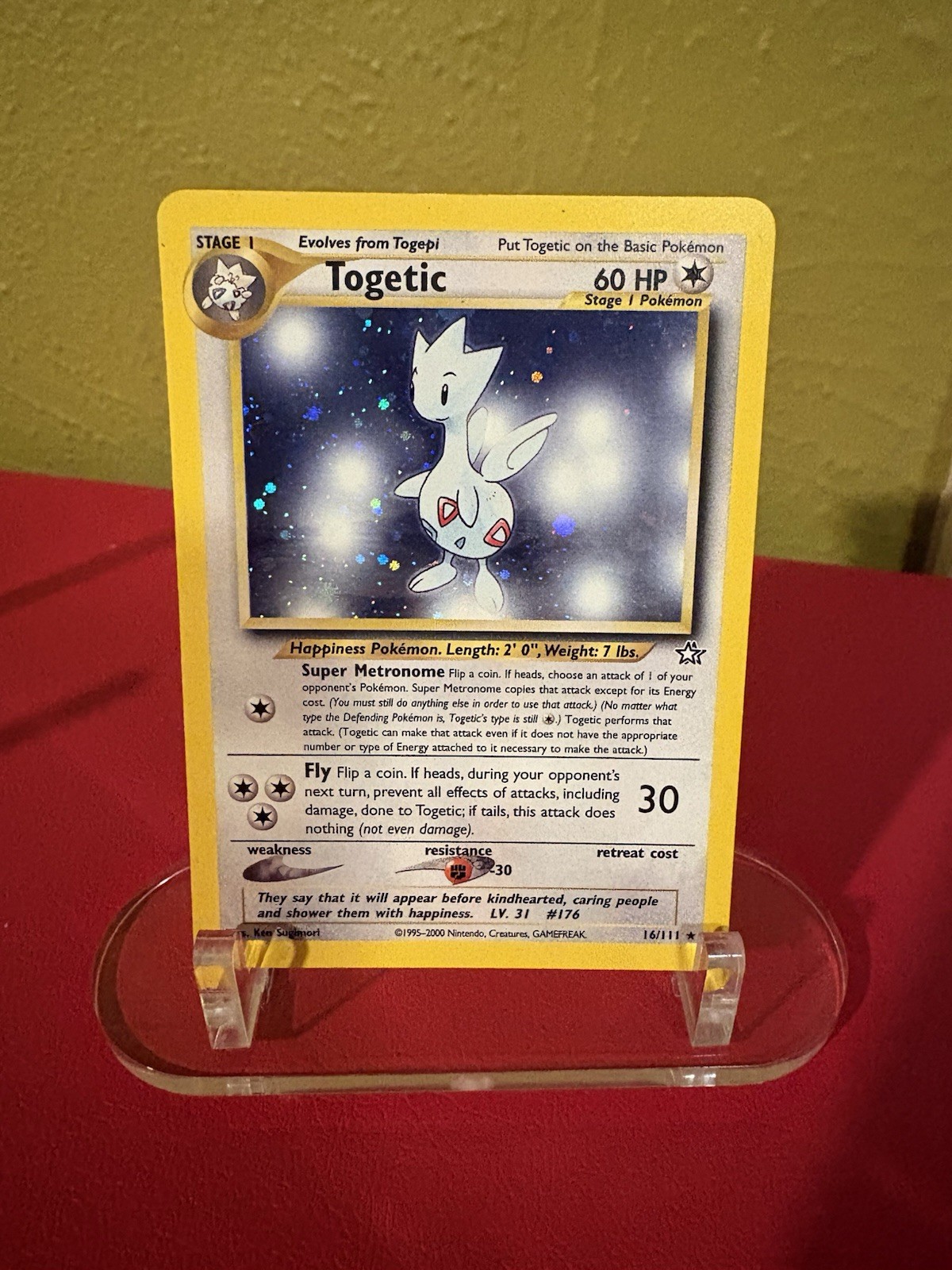 Togetic Neo Genesis Holo Rare Pokemon Card 16/111 Great Condition