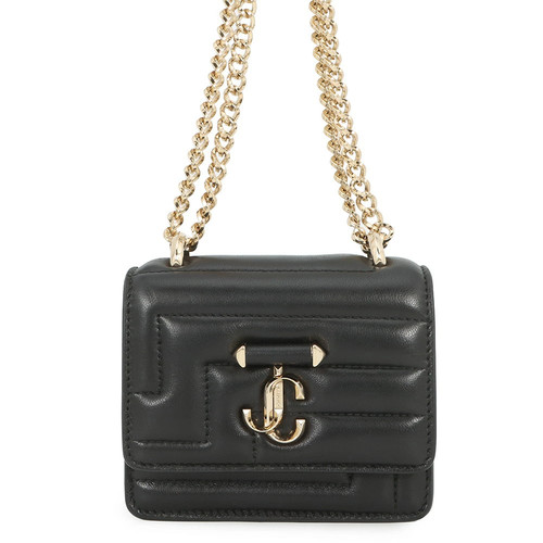Jimmy Choo Chain Shoulder Bag arenne Aenue Quad leather JIMMY CHOO Bag Black
