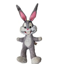 Vintage 1971 Warner Bros Bugs Bunny Plush Mighty Star Looney Tunes 24 Inch Gray