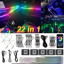 22 in 1 Symphony app Car Atmosphere Interior LED Acrylic Fiber Ambient Light RGB