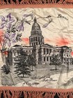 VINTAGE Souvenir Denver Colorado's Capital & Flower Satin Pillow Case — photo 7