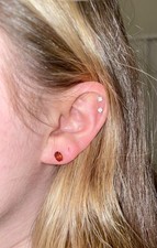 14K Yellow Gold Hessonite Garnet Earrings 1.00ctw 6x4mm Oval Natural, Gifts