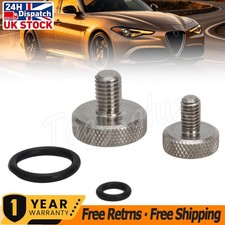 For Alfa Romeo Giulia & Stelvio Stainless Steel Coolant Bleeder Screw & 2 Orings