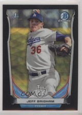 2014 Bowman Draft Chrome Black Wave Refractor Jeff Brigham #CDP66 y8h