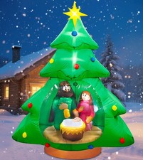 7ft Christmas Tree Inflatable Outdoor Decoration Inflatables Nativity Scene J...