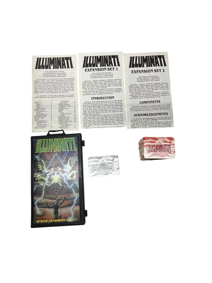 Vintage 1982 Illuminati Card Board Game Steve Jackson Games - Image 2 of 4
