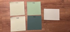 5 x Paint Sample Card Bundle Little Greene and Lick -  Green shades