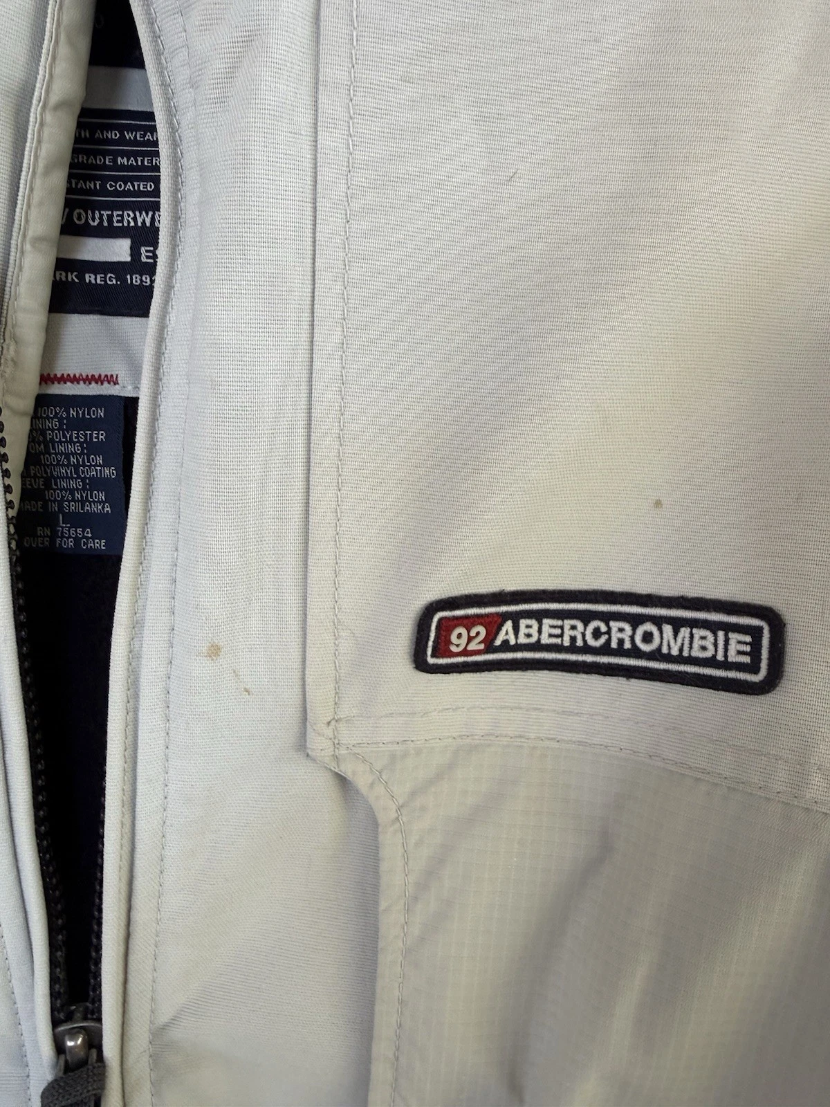 vintage Abercrombie & Fitch "A/92" weather-resistant ski or windbreaker jacket image 5