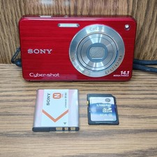 Sony DSC-W560 W560 14.1MP 4x Optical Zoom CCD Vintage Digital Camera-Tested Rare
