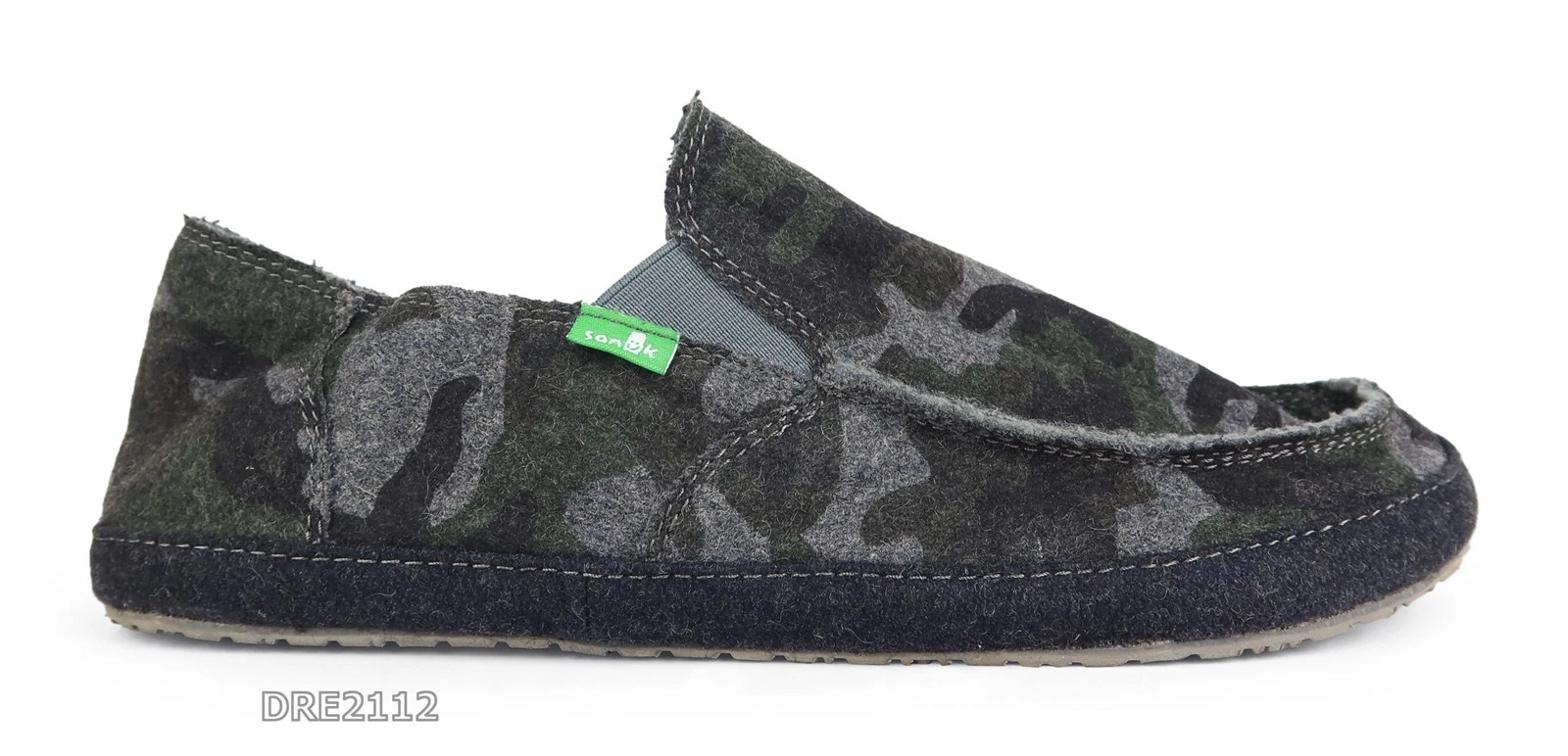 Sanuk Rounder Peacoat Grey Camo Sidewalk Surfer Shoes Mens Size 9 *NEW*