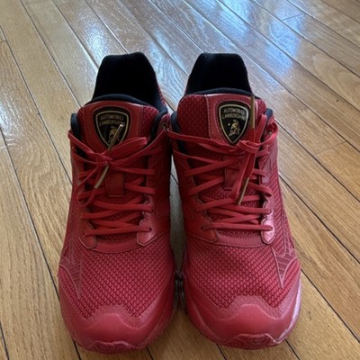 Mizuno X Lamborghini Red Wave Tejin Men's Running Shoe Size 10.*LIMITED EDITION*