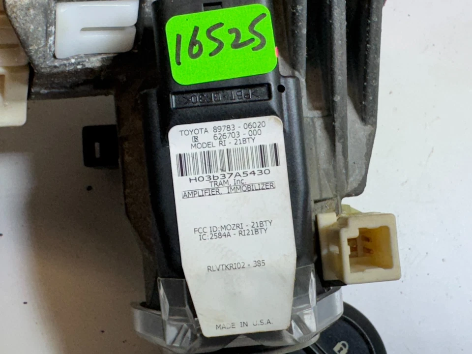 Toyota Tundra 2007-2017 interruptor de encendido bloqueo con llave e inmovilizador OEM 89783-06020 Foto 2 de 4