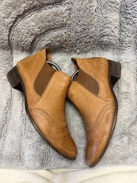 Women Paul Green Boots Brown Leather 42