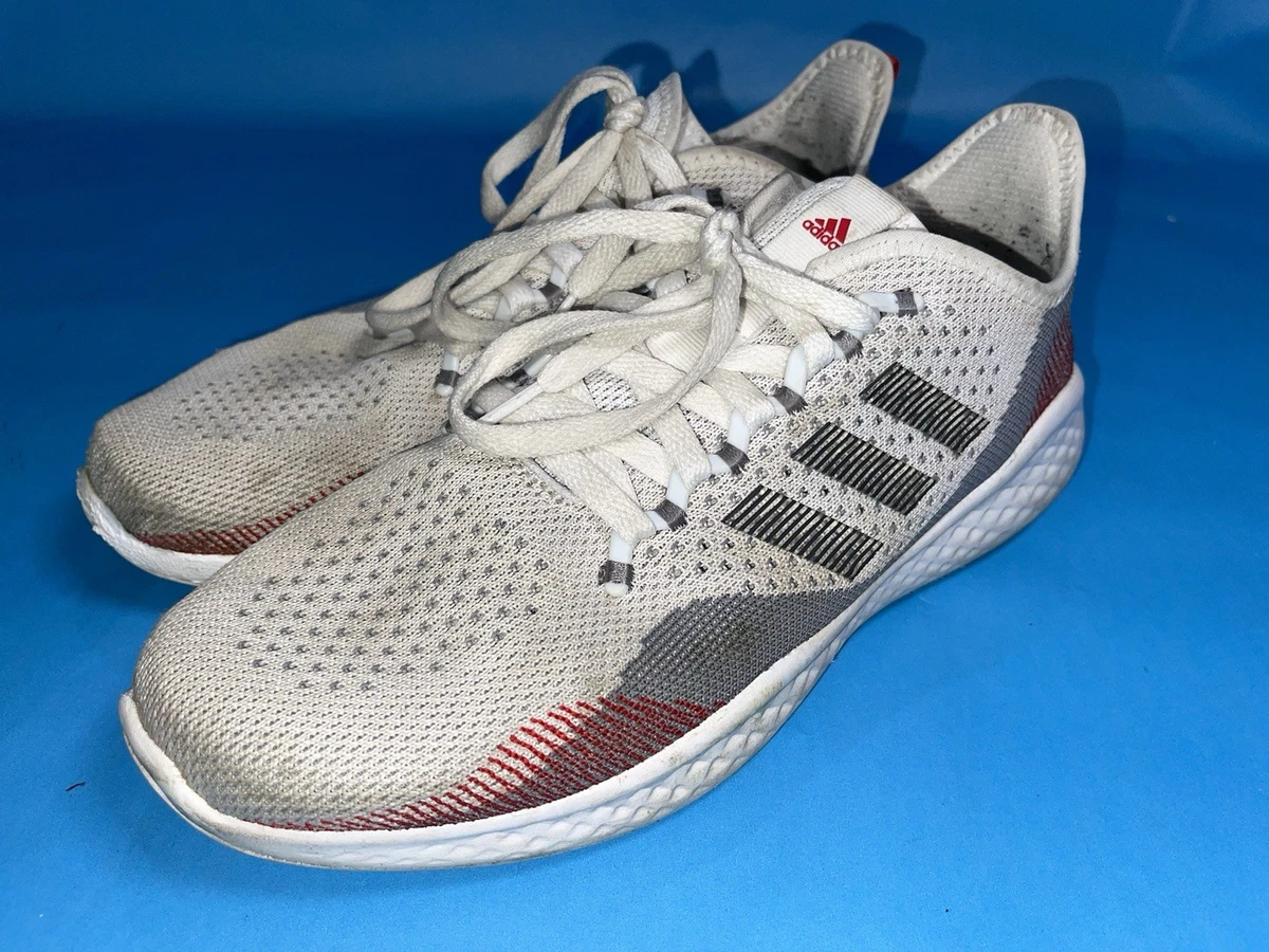 Adidas Fluidflow 2.0 White Red Running‎ Athletic Shoes Men\'s Size 8 GW1902 adidas Men main image 4