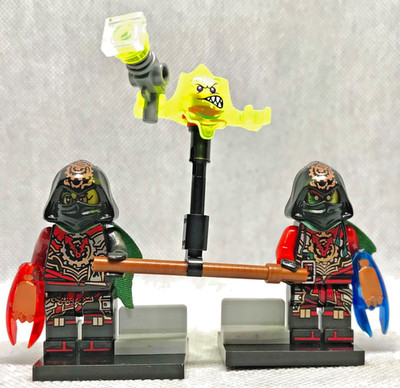 MOC NINJAGO LEGO   MINIFIGURES KRUX Vs. ACRONIX TWINS THE GIFT    FAST SHIPPING