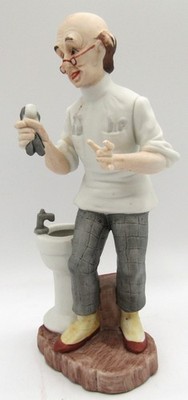 Lefton China Hand Painted Porcelain Dentist Figurine Statue Pulled Tooth 2748