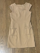 Boden camel shift dress size 6
