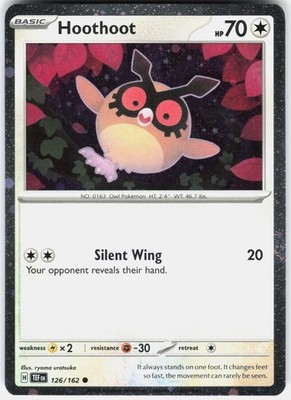 Hoothoot - 126 (Cosmos Holo) 126/162 NM ryoma uratsuka