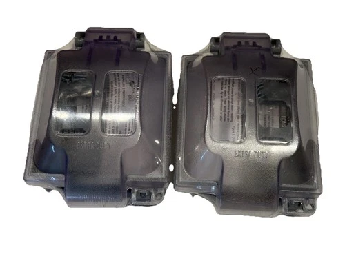 Lot of 2 Pass & Seymour 2 Gang Extra Duty Weatherproof Cover WIUC20FRED New