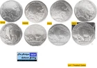 Lot 1: 4 US Phila & SF Mint Buffalo Nickels🪙Antique⌛Restored Dates