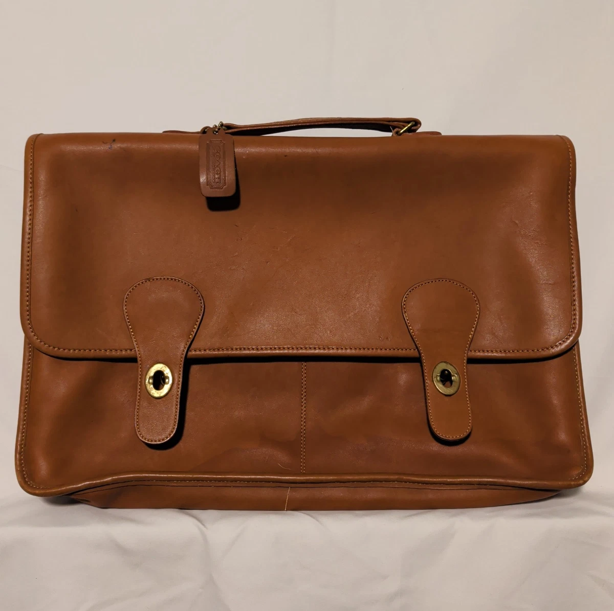 バッグ OLD COACH USA Made Leather Vintage Rare Coach Vintage Leather Brown Indiana Vintage Bags, Handbags & Cases