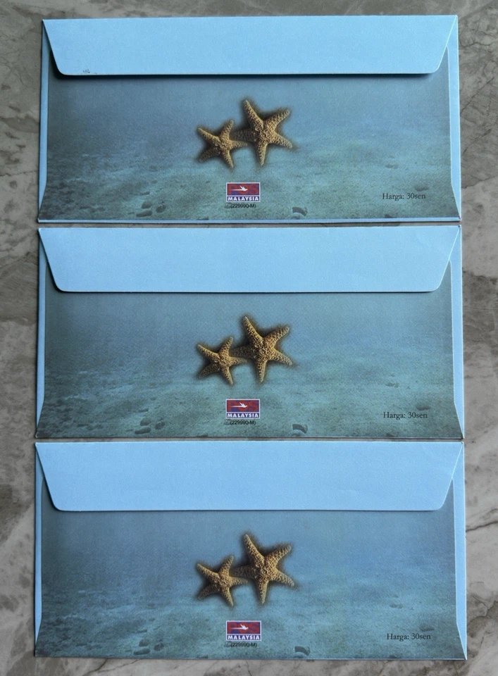 2004 Malaysia Marine Life Fish Stingray Stamp Week & MS, set of 3 FDC - Image 3 of 4