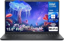 Dell 15.6" FHD 120Hz Laptop, Intel Core 3 100U Upto 16GB RAM DDR5 2TB SSD Wiin11