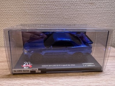 Kyosho Mini-Z MZP427CBL Skyline R34 Chrome Blue 20th Anniversary
