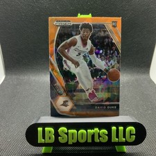 David Duke Jr. 2021 Prizm Draft Picks Orange Cracked Ice RC #44