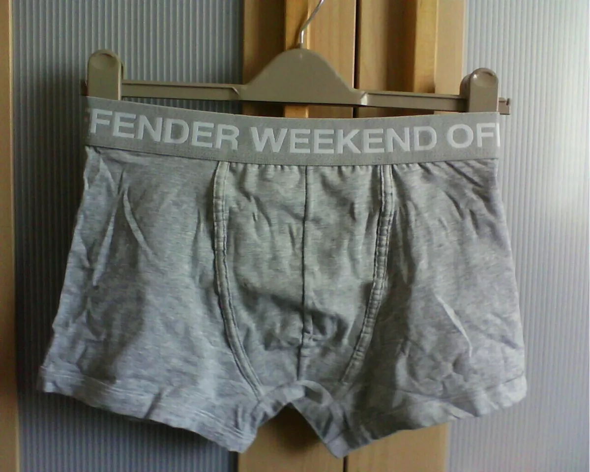 WEEKEND OFFENDER Lads Mens Boxers Hipster Trunks Shorty Grey NEW + RARE