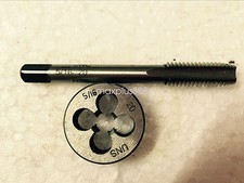 1pc HSS Machine 5/16-20 UN Plug Tap and 1pc 5/16-20 UN Die Threading Tool