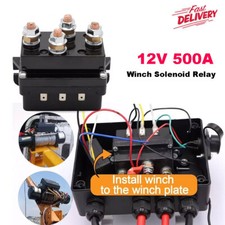 12v 500a Winch Solenoid Relay Controller Contactor 12000 Lbs For Warn Badlands
