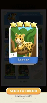 Monopoly GO! 4   Sticker - Spot On - Set 20 (SENDING FAST)