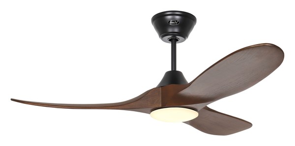 Dc Deckenventilator Fernbedienung Led Dimmer Eco Genuino 122 Cm Schwarz Nussbaum-image
