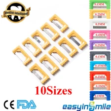 Dental Orthodontic IPR Polishing Strips Interproximal Serrated Enamel Saws 10Pcs