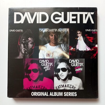 DAVID GUETTA    ORIGINAL ALBUM SERIES (2014) SEALED 5XCD BOX SET MADE IN THE EU