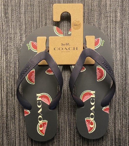 ebay coach flip flops