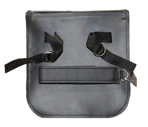 MOTORCYCLE WATERPROOF HARD 10" SISSY T BAR BAG Q-RELEASE FOR HARLEY HONDA - UV87 - Picture 3 of 5