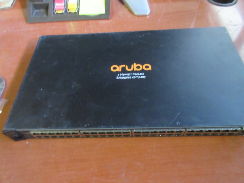 ARUBA J9775A 2530-48G PoE+ 48 PORT ETHERNET SWITCH W/ RACK EARS  USED