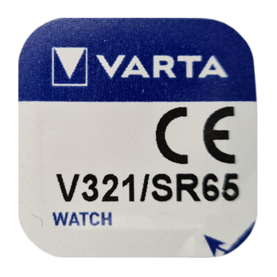 kQ Varta Knopfzelle Silver Oxide V321 SR65 1.55V Batterien 1er Blister
