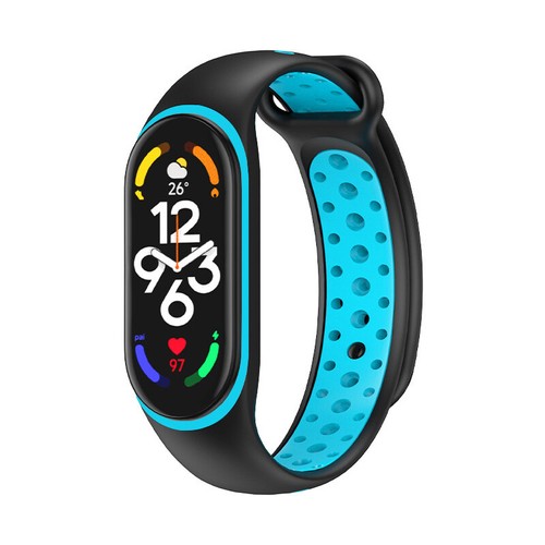 Ersatz-Uhrenarmband Für Xiaomi Mi Band 5 6 7 Silikonarmband ✚ - Picture 8 of 20