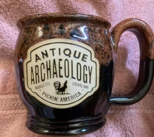 Rare! Antique Archaeology American Pickers Sunset Hill Stoneware Mug BEAUTIFUL!!
