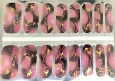 Color Nail Polish Strips, 16ct. Rose Marbled PLEASE READ DESCRIPTION BELOW