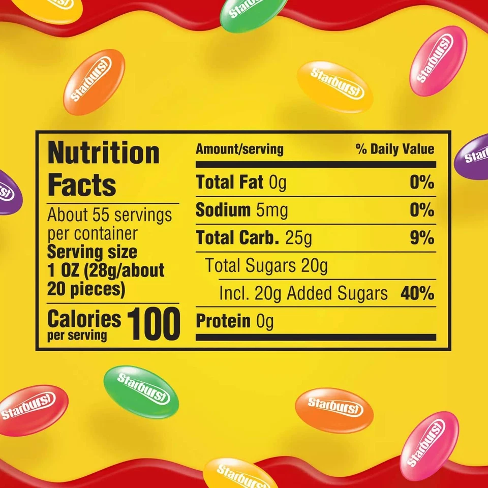 Starburst Jelly Beans, Original Fruit Flavors, 54 Ounce Family Size Bag - Image 2 of 4