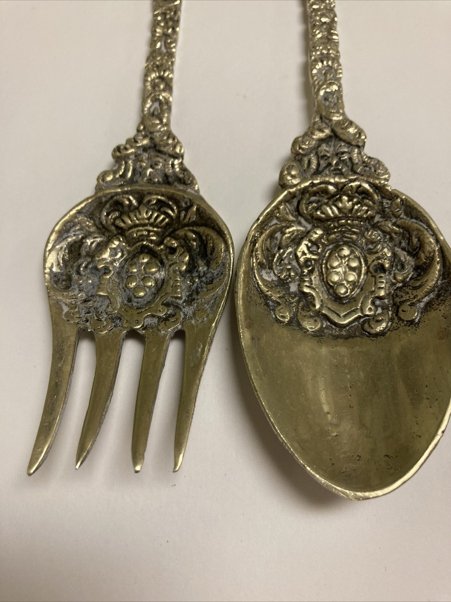 ANTIQUE フォーク&スプーン Italy Ross Antique Spoon & Fork Set Collectible | eBay