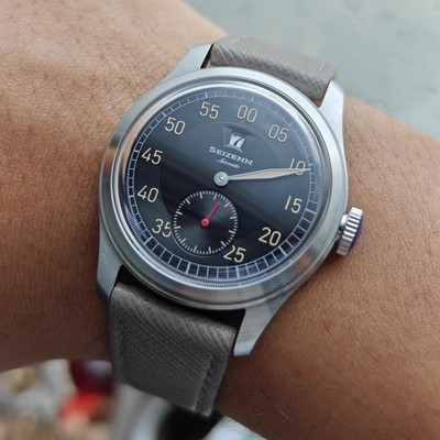 MERKUR Mens Luxury Watches 38mm Jump Hour Automatic Mechanical Wristwatch Luxury