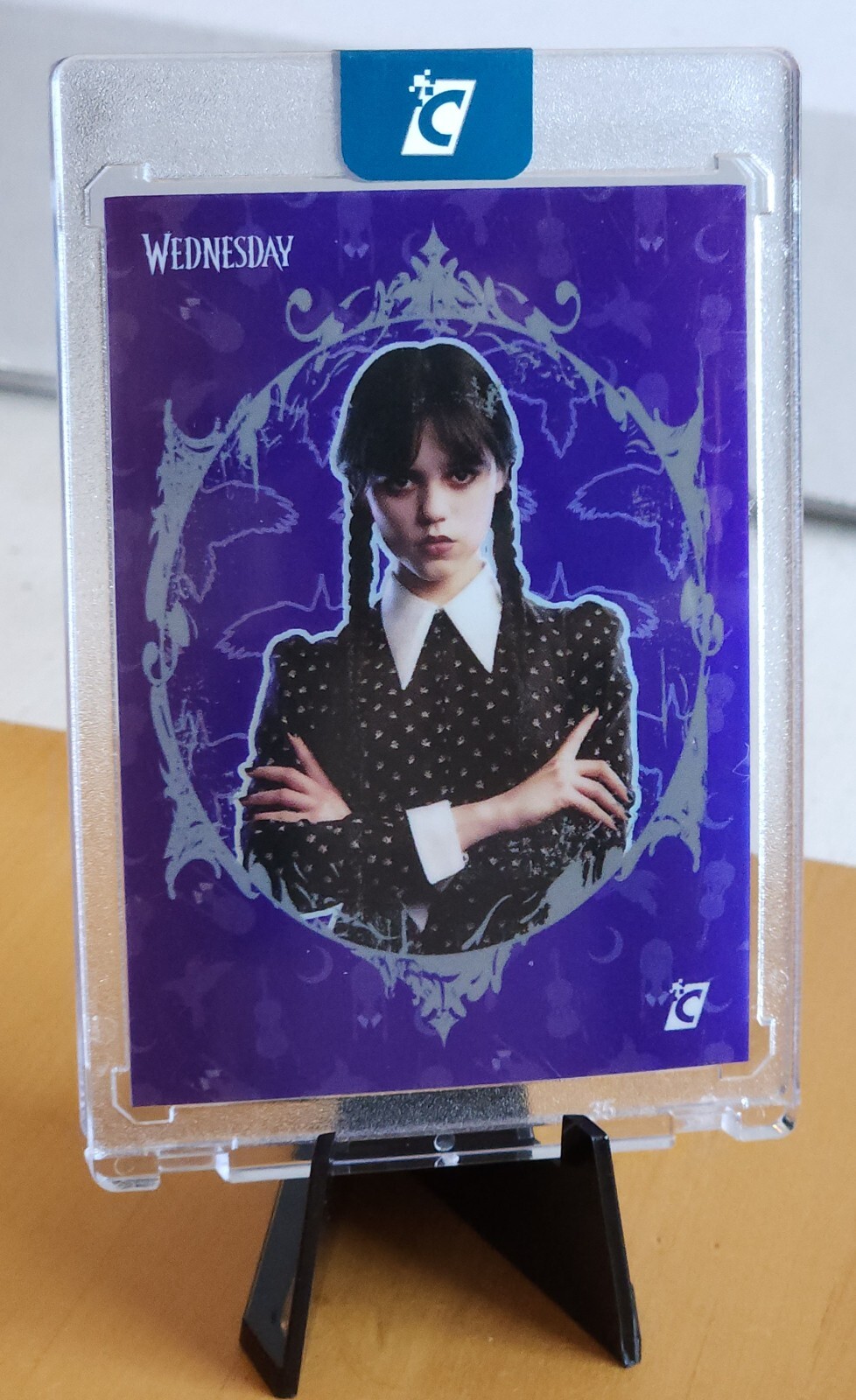 2024 Cardsmiths Wednesday Preview Wednesday Addams #CV1 Raven Refractor SDCC2024