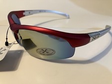 3 PAIR X Loop Sunglasses XL41805 Red Silver Mirror Lens