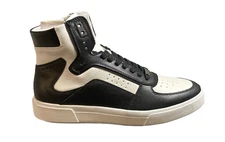 INC International Concepts Men High Top Sneakers Keanu Black/White Sz 8.5M